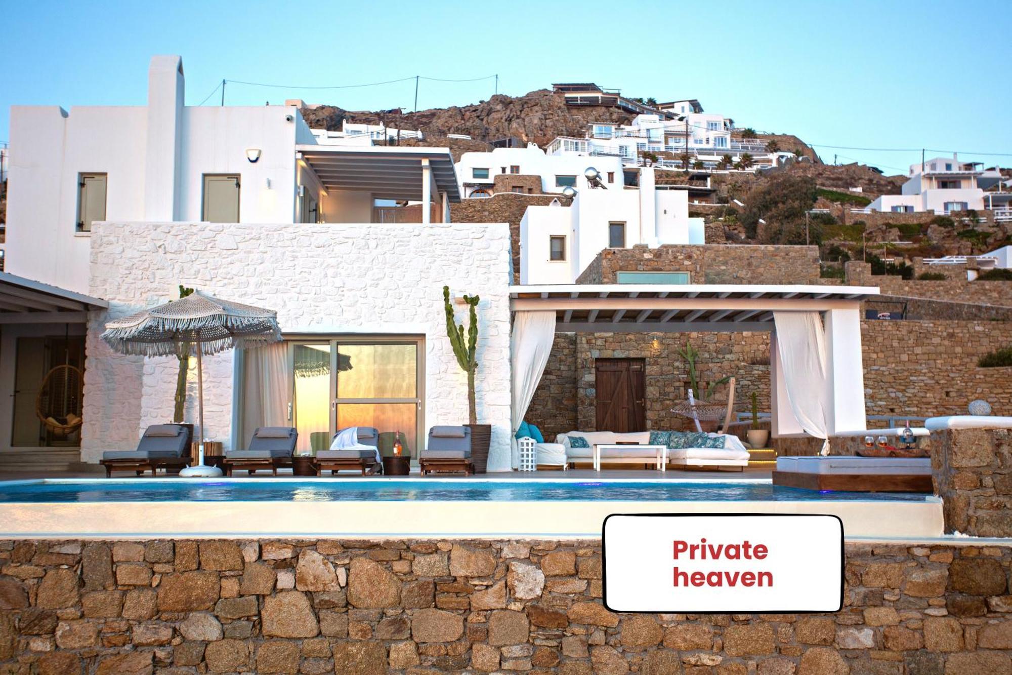 Villa Panamera Mykonos, Private Heaven, Supreme View! Fanari  Exterior photo